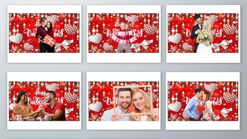 YYNXSY Valentine's Backdrop Red Candy Heart Backdrop Valentine's Photography Backdrop Photo Backdrop Kids Valentine's Day Backdrop 7X5FT YY-5010 - color: Blue