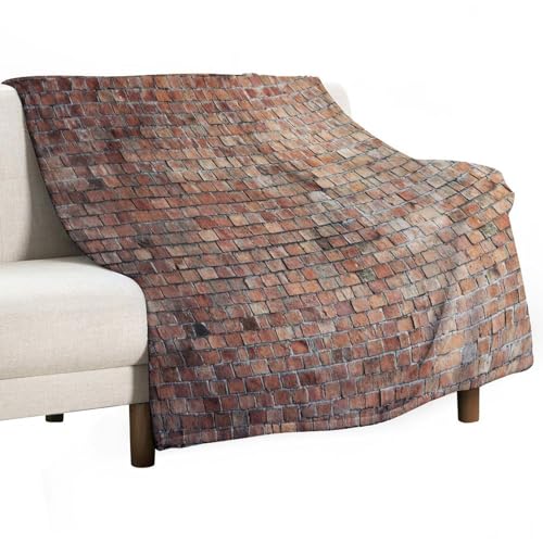 Vintage Red Brick Throw Blanket Stone Wall Photo Backdrop Print Blanket for Sofa Bed Couch Chair Or Dorm 30"x40" - color: Style-16, size: 30"x40"
