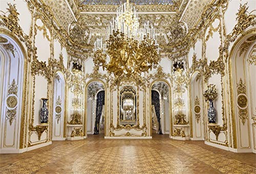 Yeele 7x5ft Luxurious Palace Backdrop for Photography Chandelier Arch Door Noble Hotel Background Kids Adult Photo Booth Shoot Vinyl Studio Props