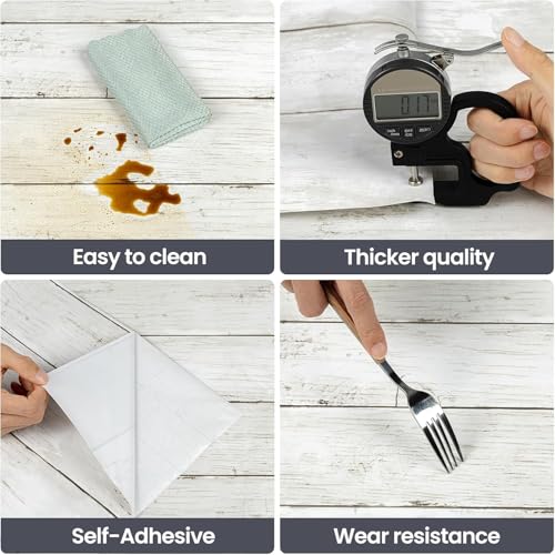 Peel and Stick Wallpaper with Tools 17.7" X 393" - White Gray Wood Contact Paper Shiplap Wall Paper Self-Adhesive Removable Decorative Wall Covering - Vintage Wood Plank Film for Home Decoration - color: White/Gray with Tools, size: 17.7" x 393"