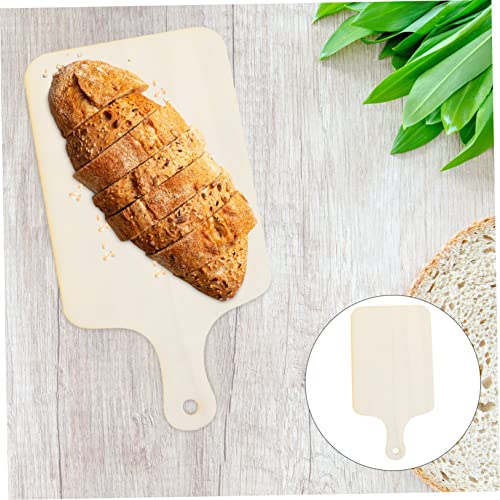 2Pcs Wooden Chopping Boards Mini DIY Bread Trays for Christmas Thanksgiving for Crafts Serving with Natural Texture Photography Prop