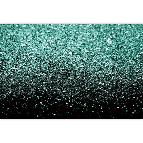 Black and Green Backdrop Silver Spot Glitter Backdrop Prom Party Photography Background Wallpaper Wedding Party Birthday Party Supplies Vinyl Photo Booth Studio Prop 6x4ft (180x120cm) - color: Black and Green, size: 6x4ft (180x120cm)