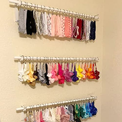 WeeksEight 100 Pack Bronze Curtain Rings with Clips, Curtain Hooks Hangers Clip Rings for Hanging Drapes Bows Hat, Drapery Rings 1 in I D, Fits up to 5/8 in Diameter Curtain Rod. - color: Bronze, size: 1" I D Set of 100