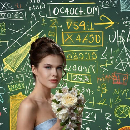 Math question Backdrop Background for Photography 5x7ft Photobooth Professional Photo Backdrop Curtains Video Photography Studio Photo Backgrounds Banner Booth Background Screen Parties - color: Math Question