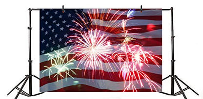 American Flag Photo Backdrop 7x5ft 4th of July Independence Day Photography Backdrops National Flag Day Events Backdrop Memorial Day Backdrops American-Themed Party Photos