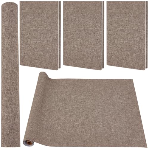 CRASPIRE 51 x 11.8 Inch Book Binding Cloth Book Cover Fabric A4 to A8 Surface Paper Backed Camel Linen Polyester Woven Cover for Books Album Scrapbooking Archival DIY Covering Bookbinding Protector - color: Camel-2
