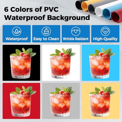 Photo Light Box, 12/16/20/24/32 Inch Photography Light Box with CRI>95 120 Light Beads. Dimmable Shooting Tent Kit with White and Warm Light. 6 Color Backdrops Photo Booth for Studio Products Display - size: 12" x 12" x 12"