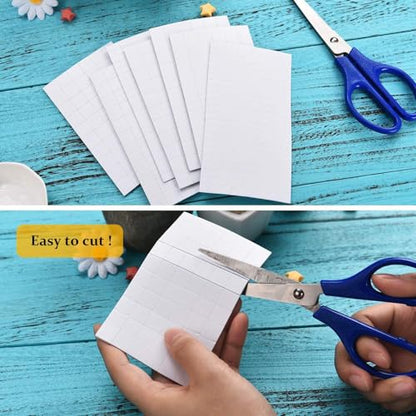 Outus 8 Sheets Foam Adhesive Squares, 1320 Pcs Total Double Sided Self Dots Precut Squares Strips Foam Dots for Scrapbook DIY Crafts Office Supplies, 2 Sizes