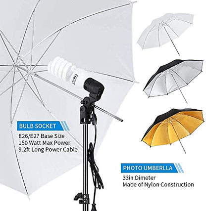 Photography Lighting Kit, Light Box Photography with Backdrap Stand, Photo Backdrops for Photo Studio Product, Portrait and Video Shooting