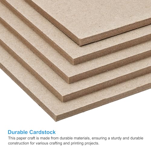 PATIKIL 7x5x0.2" Chipboard Sheets, 20Pcs 200PT Thick Book Board Binders Board Sturdy Bookbinding Supplies for Book Binding Cover, Gray - color: Gray, size: 7x5x0.2"