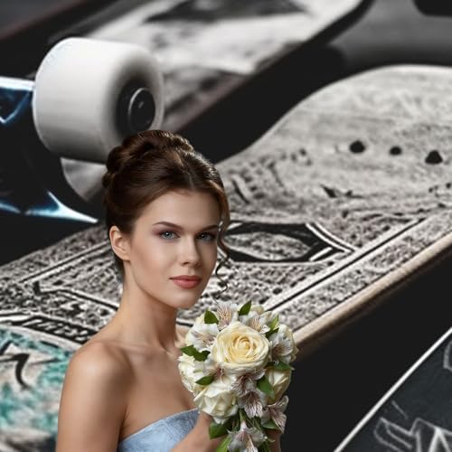 Skate Boards Backdrop Background for Photography 5x7ft Photobooth Professional Photo Backdrop Curtains Video Photography Studio Photo Backgrounds Banner Booth Background Screen Parties - color: Skate Boards
