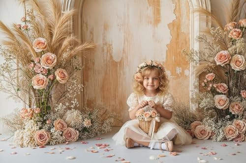 Kate Mother's Day Spring Boho Arch Wall Floral Backdrop Photo Background Studio Props,10x10ft - size: 10x10ft