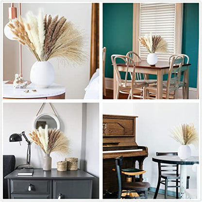 240 PCS Dried Flower Bouquet – Pampas Grass, Floral Decor for Home, Wedding, and Boho Style | Perfect for Vases, Fall, Spring, Summer, and Winter Arrangements - size: 240pcs