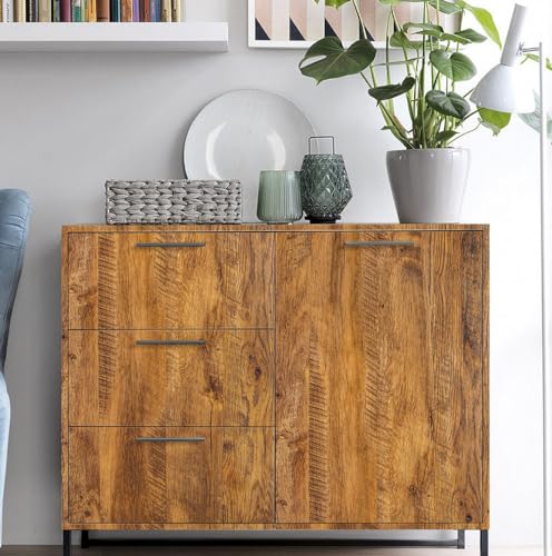Erfoni Brown Wood Grain Contact Paper Wood Look Wallpaper Rustic Faux Wood Peel and Stick Wallpaper 17.7"x 78.7" Modern Removable Self Adhesive Wall Paper for Kitchen Cabinets Countertop Decor - color: Brown, size: 17.7" x 78.7"