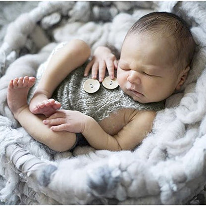 Zeroest Baby Photography Props Boy Girl Photo Shoot Outfits Newborn Crochet Infant Knitted Clothes Mohair Outfit - color: Grey