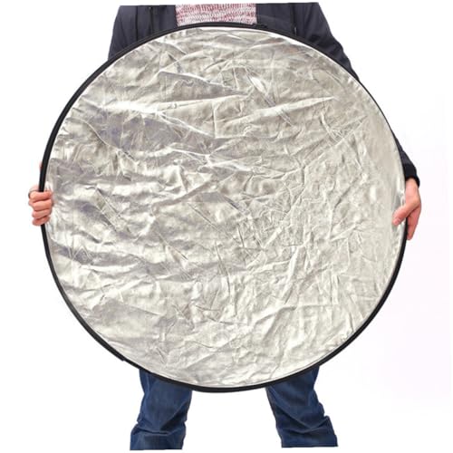 Zerodeko Foldable 60cm 5-in-1 Photography Reflective Board Portable Light Diffuser Reflector for Studio and Outdoor Photo Lighting