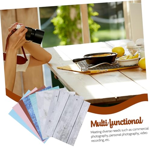 TEHAUX 15pcs Photo Backdrop Board Set for Product Photography, Small Object Flat Lay Backgrounds with Carry Bag and Clips, Food and Jewelry Shooting Accessories Kit for Studio Use