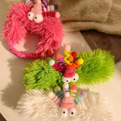 Funny Colorful Hair Bands Photo Booth Props Cartoon Headband Party Headpiece Colorful Spring Headband for Washing Face