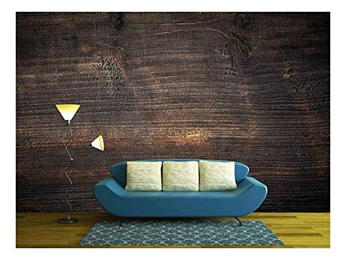 wall26 - Old Black Painted Wood Background - Removable Wall Mural | Self-Adhesive Large Wallpaper - 66x96 inches - color: Artwork - 06, size: 66"x96"