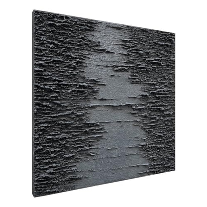 NANKAI Art Hand-Painted Thick Texture Black Canvas Art 24x24 inch Abstract Oil Home Wall Art Deco Painting - color: Nkhb294