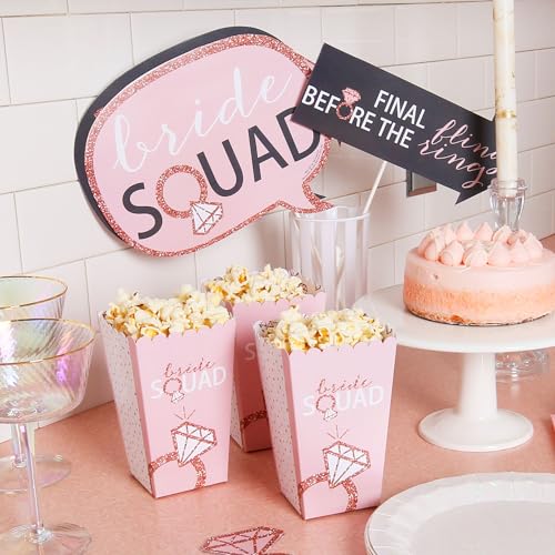 Big Dot of Happiness Funny Bride Squad - Rose Gold Bridal Shower or Bachelorette Party Photo Booth Props Kit - 10 Piece - color: Bride Squad