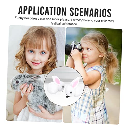 MERRYHAPY Cute Rabbit Hairpin Boys and Girls Hair Clips Plush Hairpin Girl Accessories Bunny Hair Clips