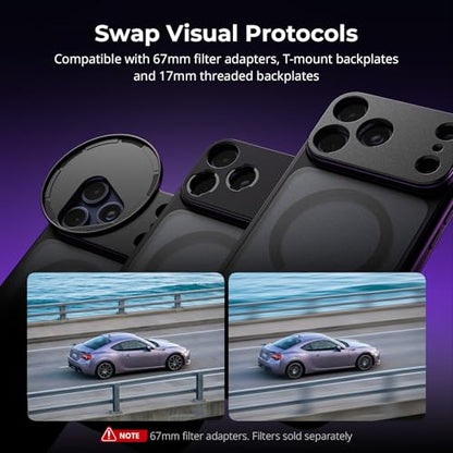 SmallRig Megatron Edition Dual Handheld Video Cage Kit for iPhone 17 Pro Max, Wireless Control Handle, Quick Release, Filmmaking & Live Streaming Kit with Case, Rotatable Handles, Lens Backplate-5584 - size: iPhone 17 Pro Max