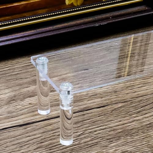 T Tulead Acrylic Riser Clear Display Risers Stand Tabletop Display Risers Rectangular Organizer Shelf 1 Tier for Perfume Jewelry Cupcake - size: 1 Tier