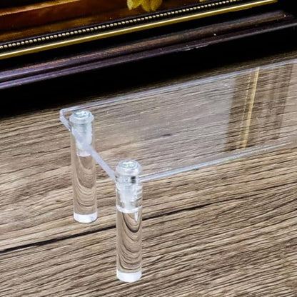 T Tulead Acrylic Riser Clear Display Risers Stand Tabletop Display Risers Rectangular Organizer Shelf 1 Tier for Perfume Jewelry Cupcake - size: 1 Tier