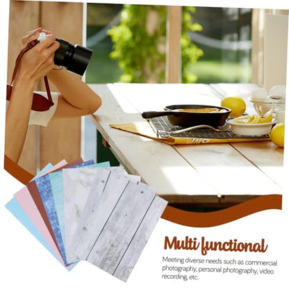 Photo Backdrop Kit for Product Photography 15pcs Set with Marble, Cement, Wood Pattern Boards, Carry Bag and Clips, Food and Jewelry Photoshoot Backgrounds for Content Creators