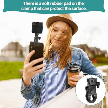 Selfie Phone Light Clip – Portable Clip-On Light for Phone, Camera, Laptop, Webcam, Tripod with 1/4" Thread Mount, Compatible for Zoom or Video Call