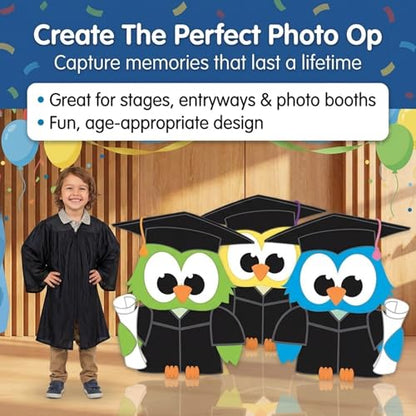 Graduation Owl Standups Kit, Set of 3, Graduation Decorations, KGD16F-M - color: Graduation Owls Prop Kit