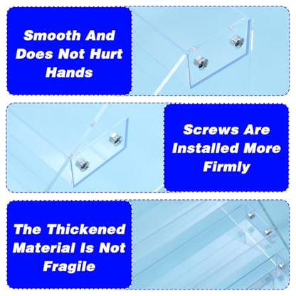 6 Tier Clear Acrylic Display Shelf, Risers Display Stands,Perfume Organizer,Cupcake Stand,Tiered Display Stand,Sticker Display, Card Stands For Display, Card Display Stand, Figure Display, Spice Rack