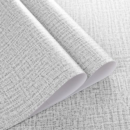 Grey Wallpaper Grasscloth Peel and Stick Wallpaper 17.7inchx393.7inch Textured Peel and Stick Grasscloth Removable Grey Contact Paper for Cabinets Self Adhesive Removable Wall Paper Vinyl - color: Grey-1, size: 17.7" x 393.7"