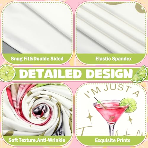 I'm Just a Tini Bit Older Arch Backdrop Cover 6.6ft Spandex Stretchy Covers Pink Bow for Espresso Martini Party Decorations Birthday Bachelorette Anniversary Classy Cocktail Party