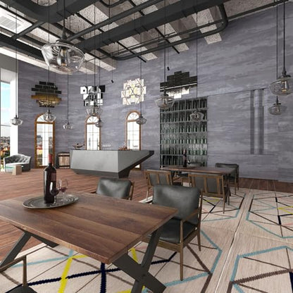 TOTIO Silver Grey Stained Plaster Wallpaper Peel and Stick Modern Industrial Style Wall Paper Roll 16x78inch Bubble-Free Design Matte Thickened Waterproof Self-Adhesive Contact Paper Gray Wall Sticker - color: Light Gray, size: 16" x 78"