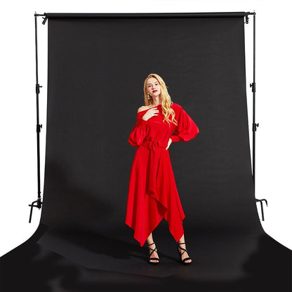 Seamless Photo Photography Background Paper Backdrop for Photoshoot, 107" x36', Jet - color: Jet