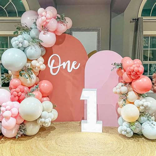Wooden One Sign for First Birthday Decorations, Wooden Cutout White Letter One Photo Prop for 1st Birthday Party Banner Wall Décor Backdrop