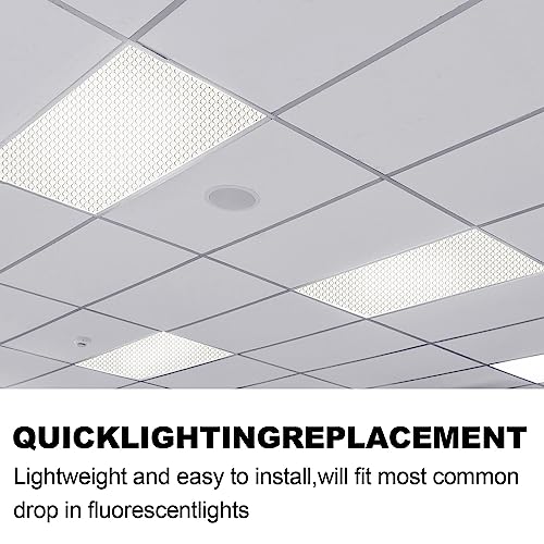 Frienda 4 Pcs Fluorescent Light Covers Replacement Flat Clear Prismatic Acrylic Ceiling Light Cover Panels(22" x 46" x 0.1") - size: 22" x 46" x 0.1"