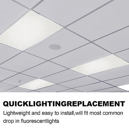 Frienda 4 Pcs Fluorescent Light Covers Replacement Flat Clear Prismatic Acrylic Ceiling Light Cover Panels(22" x 46" x 0.1") - size: 22" x 46" x 0.1"
