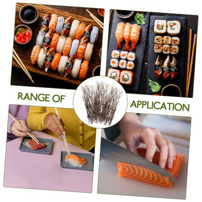 iplusmile 3pcs Sushi Serving Fence Tray for Japanese Sashimi Seafood Rustic Lightweight Food Photography Kit Decorative Tabletop Plate for Sushi Restaurant and Home