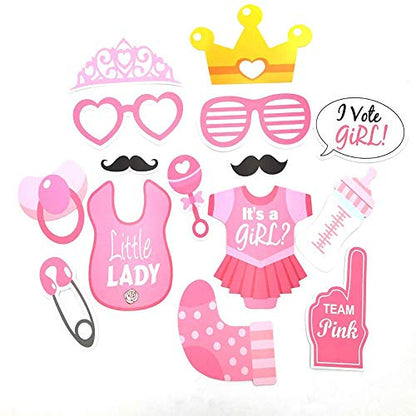 30 PCS Birthday Photo Booth Props Party Supplies Birthday Party Photo Props Baby Models Glasses Pacifier Beard for Kid Shower Party Birthday Party Decorations