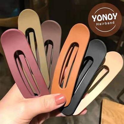 YONOY 6Pcs Strong Hold Matte Duck Billed Hair Clips and Barrettes - Acrylic Flat Hair Claws for Women and Girls - color: Color G