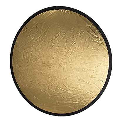 Fotodiox 32in 5-in-1 Collapsible Reflector Panel with Bag for Photography and Video - Black, Gold, Silver, Translucent, and White Panel - size: 32in (80cm)