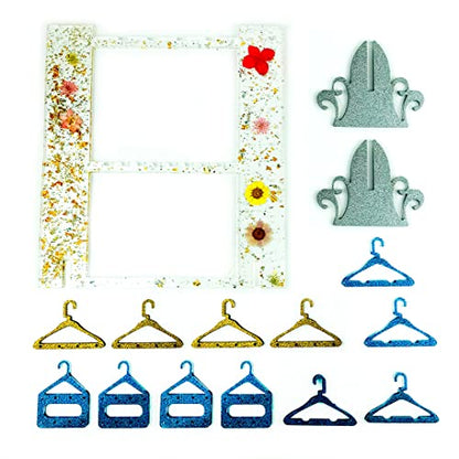 Silicone Jewelry Organizer Resin Molds Earring Holder Mold Jewelry Display Stand Silicone Molds Mini Hanger Rack for Epoxy Resin Casting Necklaces Bracelets Rings Storage DIY