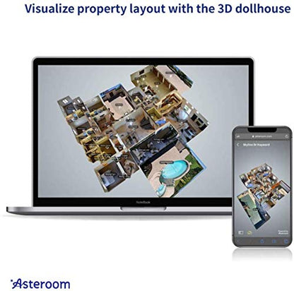 360 Camera 3D Virtual Tour Real Estate Kit - Gear Includes: Tripod, Digital Camera Rotator, Fisheye Cam Lens (Asteroom Phone Case Not Included, Purchased Separately on Amazon)