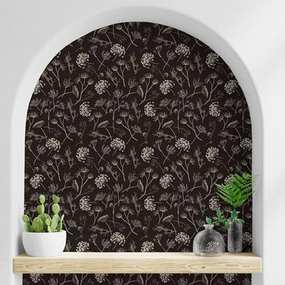 Main Street Peel and Stick Wallpaper Eco-Friendly Sheets 12 Pack, 11 X 16 Inch Queen Anne's Lace Design, Wall Mural for Home Decor, Removable Wall Decor Wallpaper Peel and Stick for DIY Projects - style: Queen Anne's Lace Design GCF