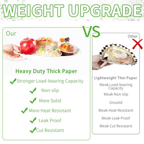 50PCS White Floral Oval Paper Plates 10"X12" Eucalyptus Flower Plates Disposable Heavy Duty Green Leaves White Flowers Tablewre Spring Blossom Flowers Dinnerware for Wedding Birthday Bridal Shower - style: 50PCS White Floral Oval Plates