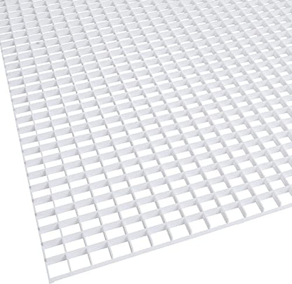 KASTLITE White Egg Crate Fluorescent Light Covers - Custom Size Polystyrene Drop Ceiling Grid Diffuser & HVAC Air Vent Grille - 1/2"x1/2"x3/8" Cell Eggcrate Panels, 1-Pack - Manufactured in USA - color: White - Custom Size