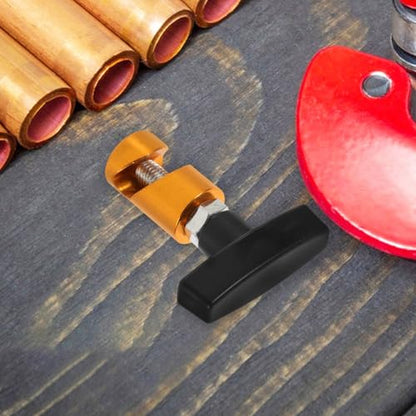 POPETPOP Automotive Universal Hood Lift Strut Clamp Gold Hydraulic Support Holder Car Hood Prop Tool Anti-slip Fixing Clamp for Engine Maintenance and Trunk Tailgate